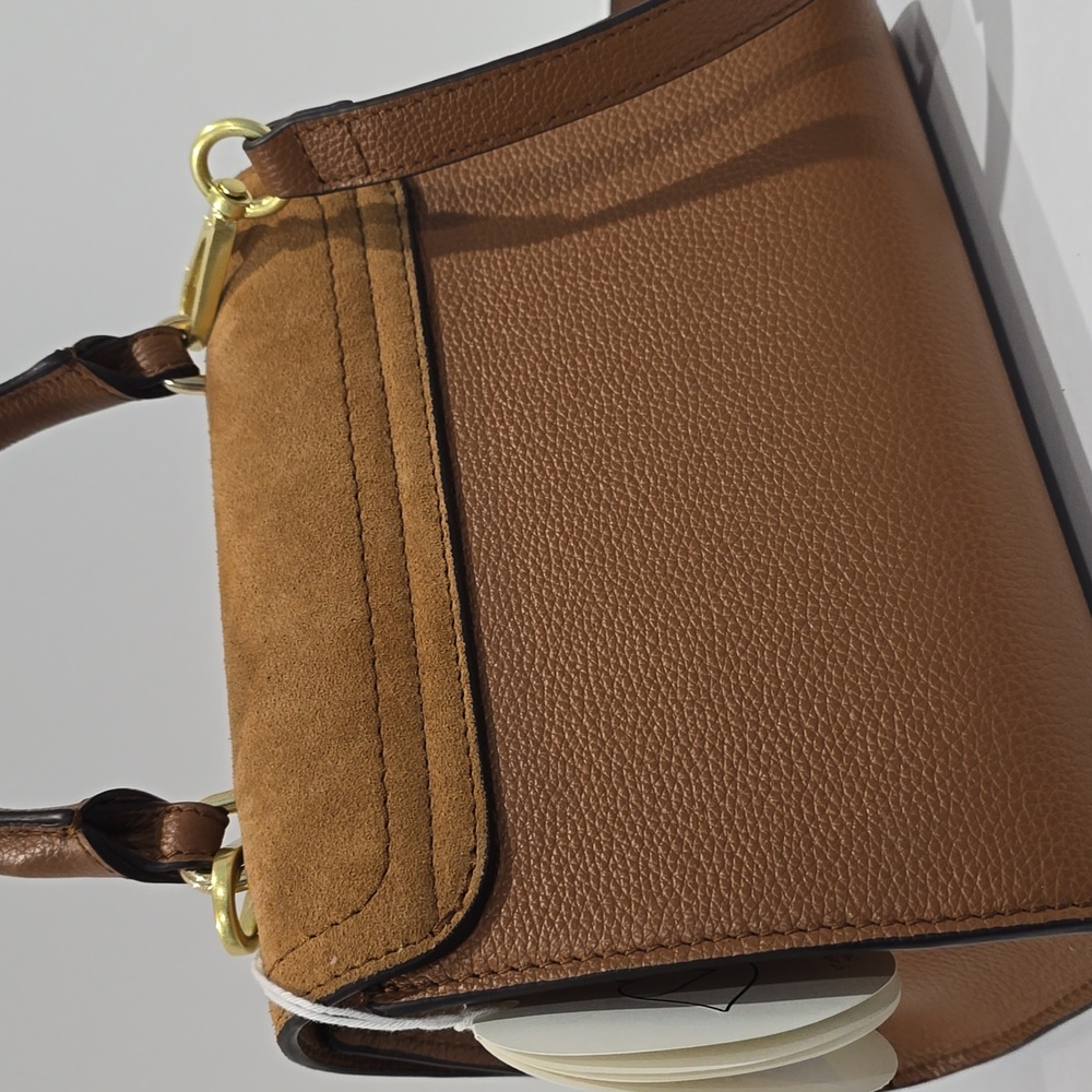 NWT ✅ See by Chloe JOAN Leather & Suede Bag CARAMEL ✨ NWT - Picture 15 of 17